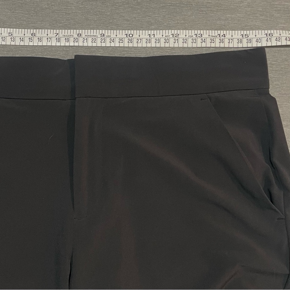 Athleta Tribeca Crop Pants Black Size 6 Wide Leg Travel Workwear Stretch - Picture 10 of 15